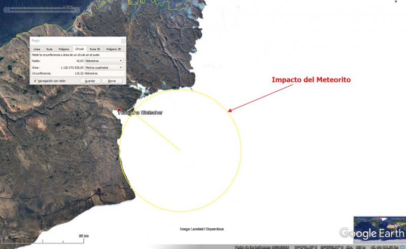 Impacto de Meteorito bajo Glaciar Hiawatha, Groenlandia 1