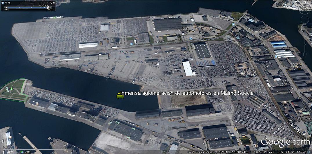 Malmo Suecia 1 - Deposito de coches en el puerto de Yakarta - Indonesia 🗺️ Foro General de Google Earth