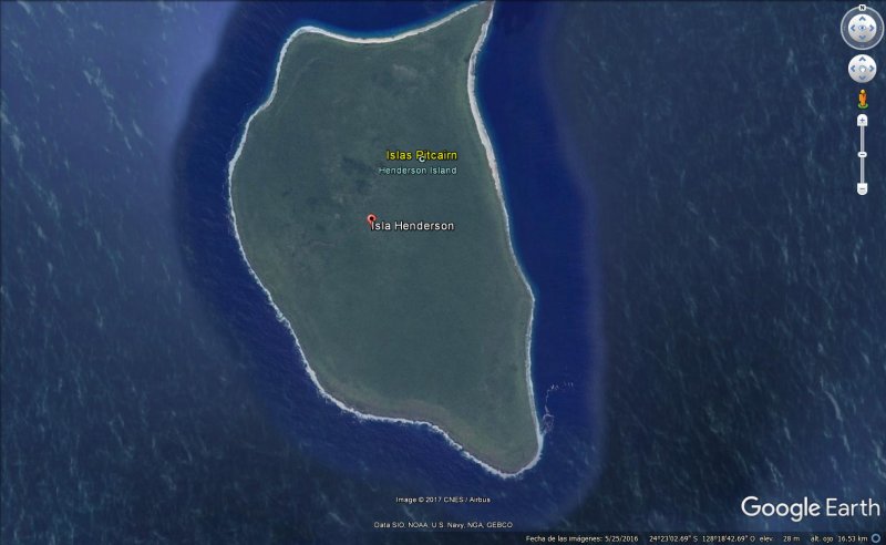 Isla Henderson o Isla Basura (Islas Pitcairn, UK) 1