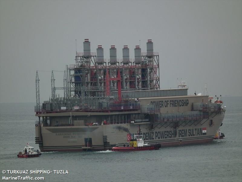 Karadeniz Powership İrem Sultan 1 - Barco Central Electrica o Barcasa de Energia