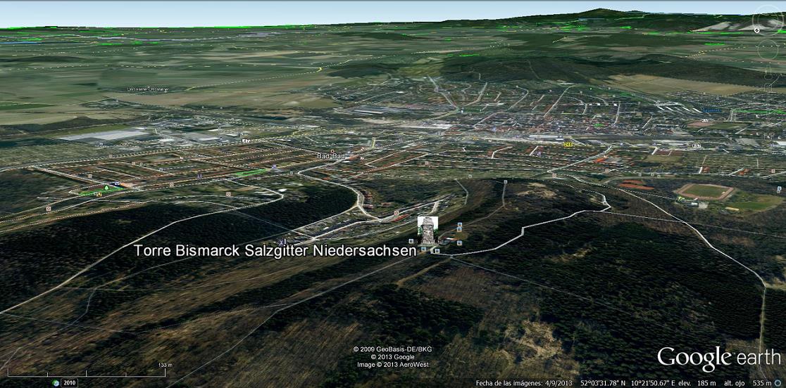 Torre Bismarck de Salzgitter Niedersachsen 1 - Columna de Bismarck en Bad Berleburg – Nordrhein Westfalen 🗺️ Foro de Historia