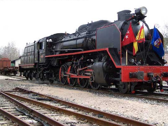 locomotora - 158 aniversario de la linea ferrea Madrid y Aranjuez