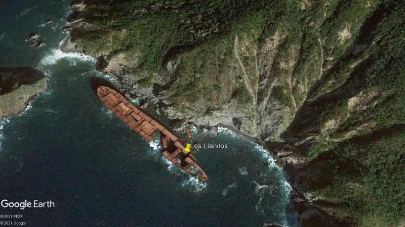 Los Llanitos barco 0 - MV Nand Aparajita encallado 🗺️ Foro General de Google Earth