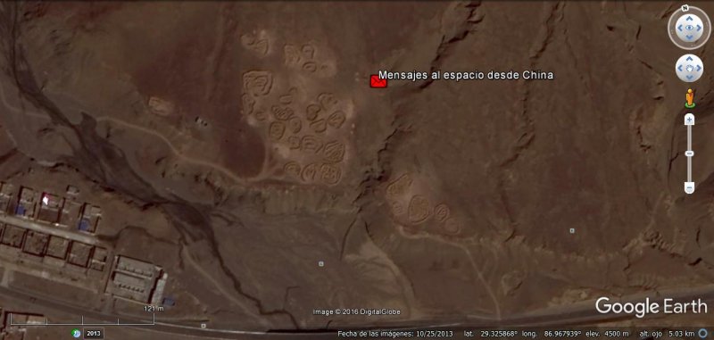 Mensaje en Marciano sobre las colinas de China 0 - Hoja de parra en Google Earth 🗺️ Foros de Google Earth y Maps