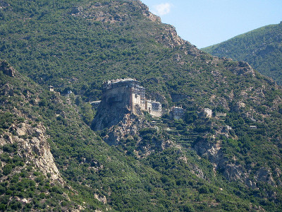 Monasterio Simonos Petra en Athos, Grecia 0