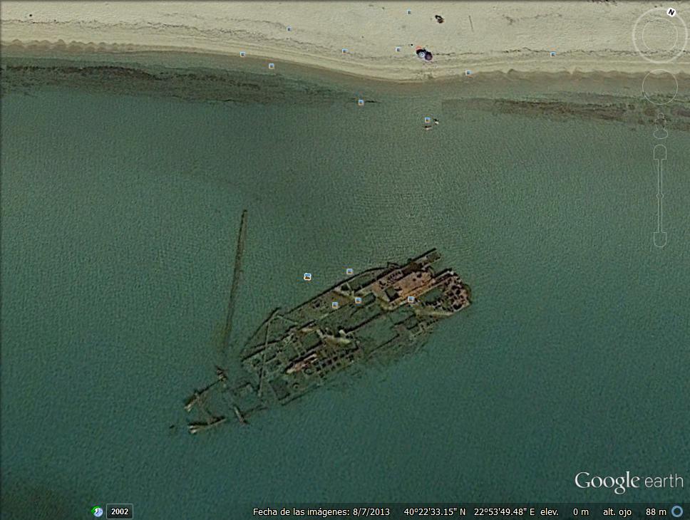 Naufragio en Epanomi - Tesalonica 0 - Barco Hundido en la escollera Norte de Mar del Plata 🗺️ Foro General de Google Earth