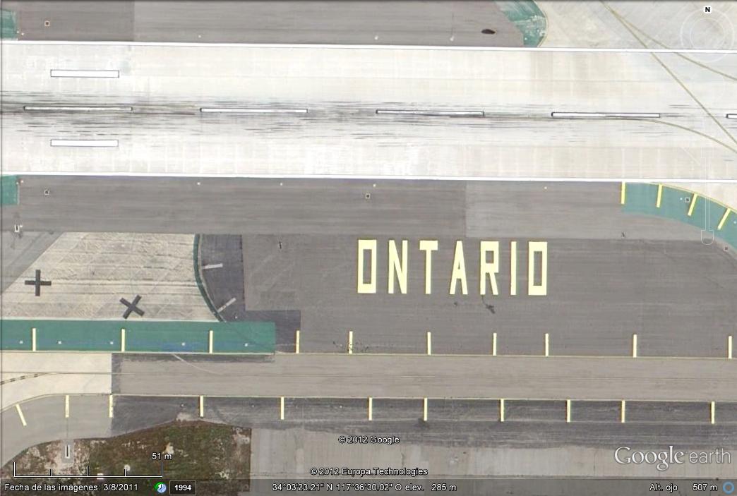 Ontario - aeropuerto - California - USA 1 - Mensajes en el suelo de Tacna - Peru 🗺️ Foro General de Google Earth