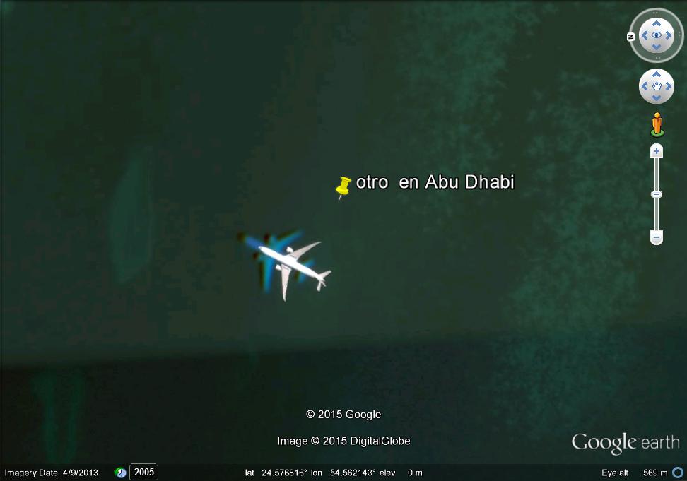 Avión volando en Abu Dhabi 1 - Avión aproximándose a Paris-Orly 🗺️ Foro General de Google Earth