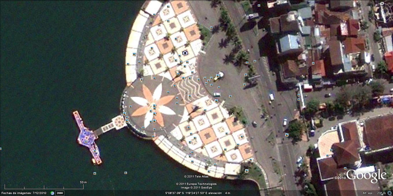 Pantai Losari, Makassar, Indonesia 0 - Rosa de los Vientos en Bao An - China 🗺️ Foro General de Google Earth