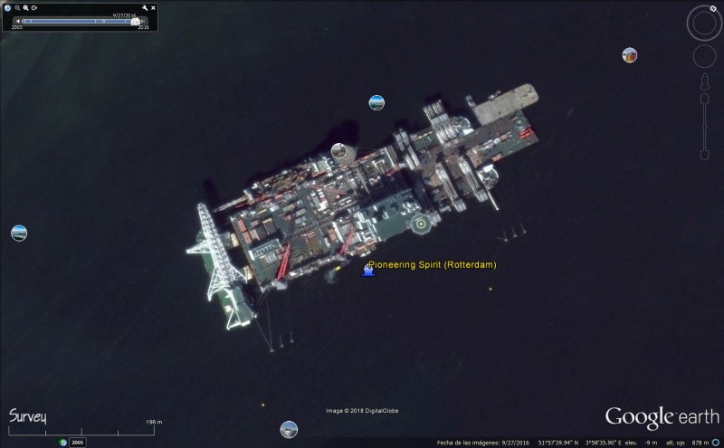 Pioneering Spirit, el gigante de los océanos 1 - El barco que se parte por la mitad, Alemania 🗺️ Foro General de Google Earth