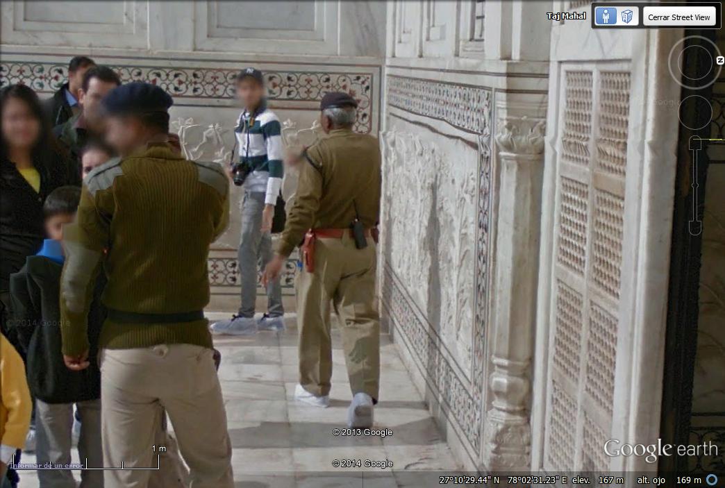 Interior Taj Majal con Street view en Google Maps y Earth 1