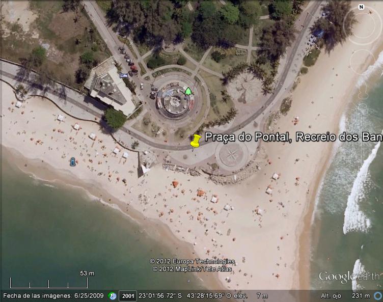 Praça do Pontal Recreio dos Bandeirantes, Río de Janeiro 0 - Rosa de los vientos - Ciudad del Cabo 🗺️ Foro General de Google Earth