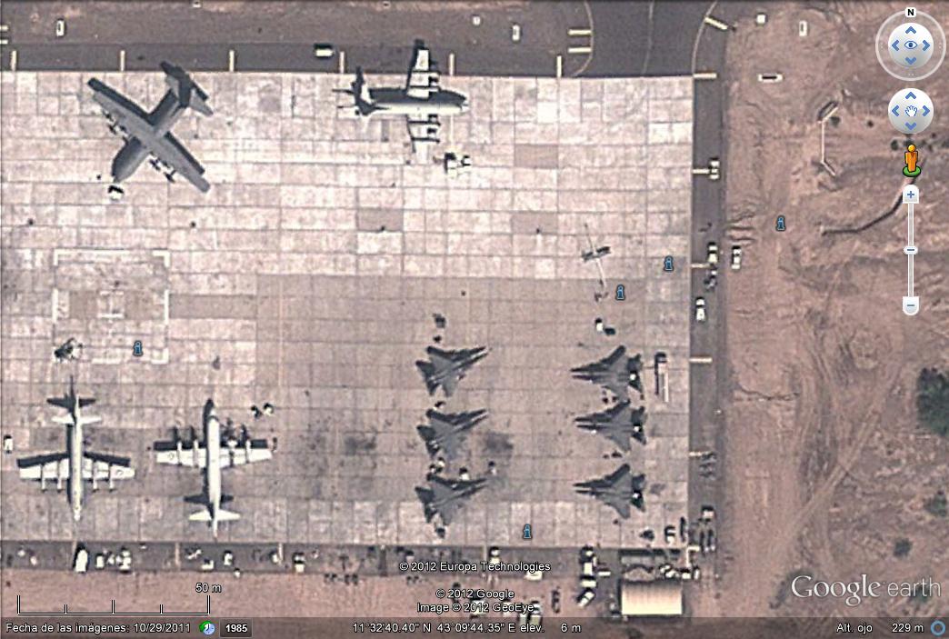 1 Droner Predator y 6 F-15 - Djibuti 0 - UAV, Drones: Aviones no tripulados cazados con Google Earth