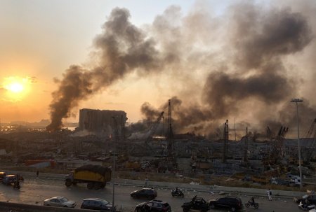 Explosión en el Puerto de Beirut, Beirut, Líbano 1