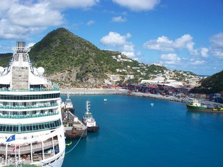 Puerto de Philipsburg, Isla  San Martin, Caribe 1