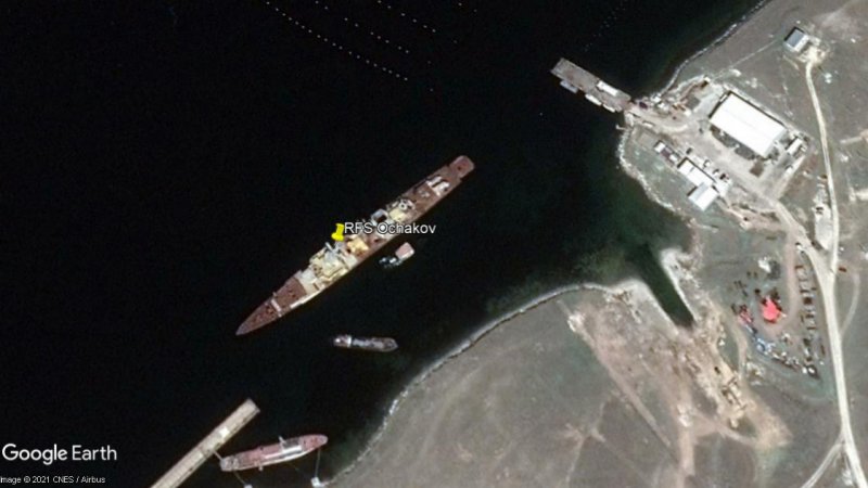 RFS Ochakov el buque que bloqueo la salida al Mar Negro 0 - Frotamerica, naufragado en Namibia 🗺️ Foro General de Google Earth