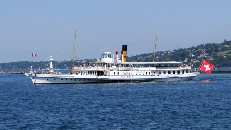 Rhône Paddle Steamer, Suiza 1 - Barcos Rueda de Paleta o Vapor de ruedas