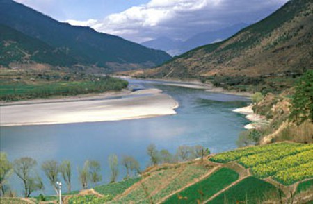 Rio Yangtsé, Qinghai, China 1