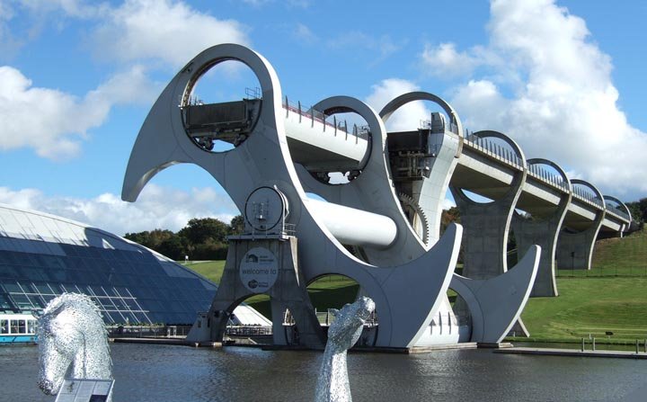 Elevador de barcos Rueda de Falkirk o Falkirk Wheel -Escocia 1 - Ascensor o Elevador de Barcos (Boat Lift or Ship Lift)