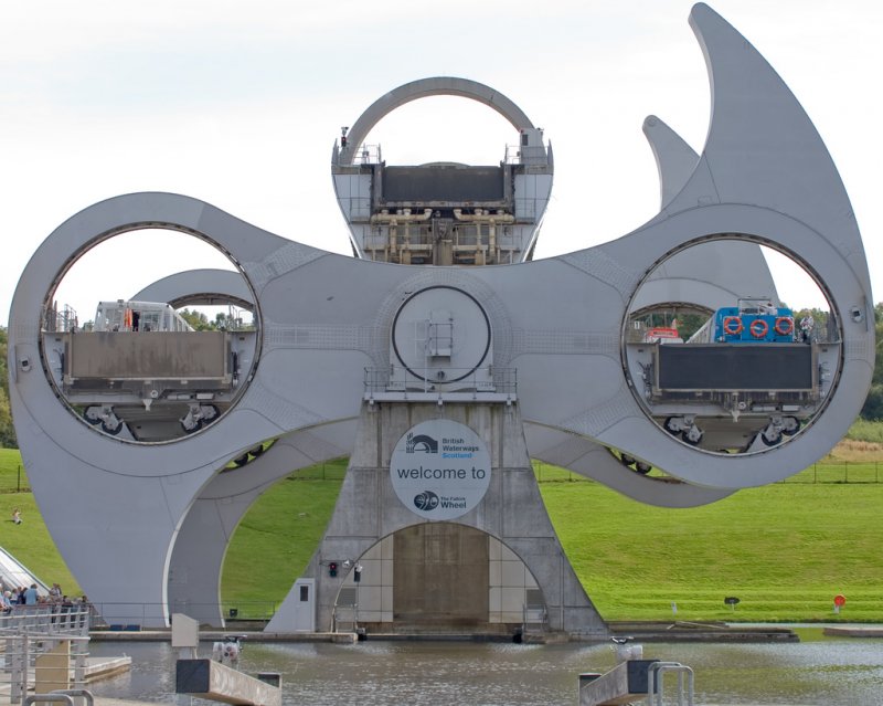 Elevador de barcos Rueda de Falkirk o Falkirk Wheel -Escocia 2 - Ascensor o Elevador de Barcos (Boat Lift or Ship Lift)