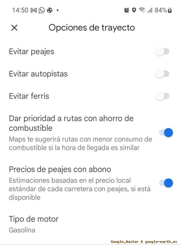 Ahorrar gasolina con Google Maps para Android y AndroidAuto