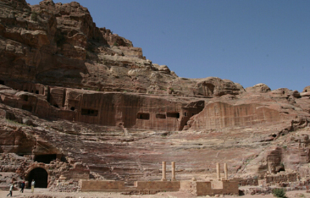 Teatro romano en Petra, Jordania 1