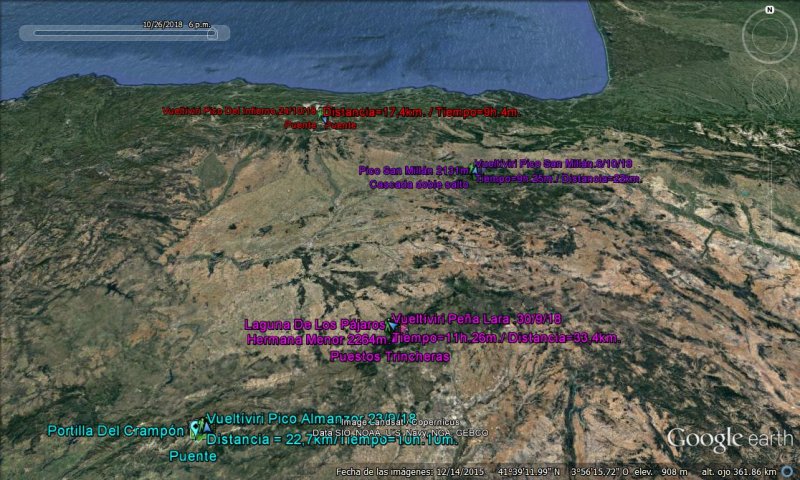 recorrido en googe earth - Los Techos De Castilla y León. Archivo 2