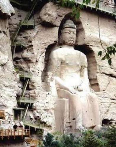 Gruta del templo Bingling en Gansu de China 1