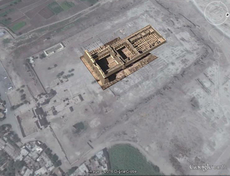 Templo Egipto - Concurso de Geolocalización con Google Earth