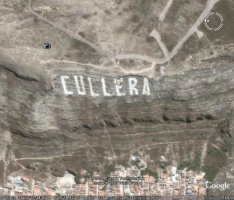 Cartel de Cullera en una montaña - Valencia