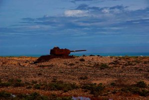 Tanques abandonados en Socotra, Yemen