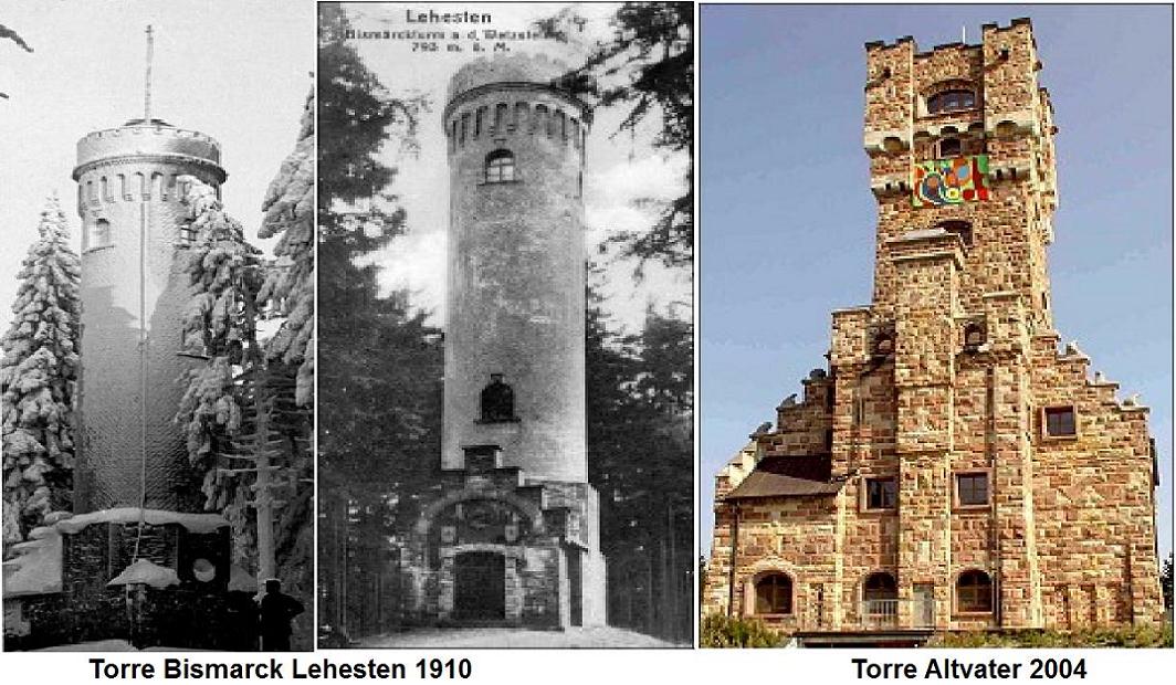 La torre de Bismarck en Lehesten Türingia Alemania 0 - Columna de fuego Bismarck en Rosenau / Austria 🗺️ Foro de Historia