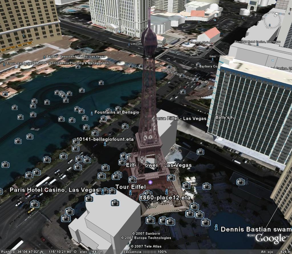 La Torre Eiffel de Las Vegas - USA - Edificios conocidos en 3D