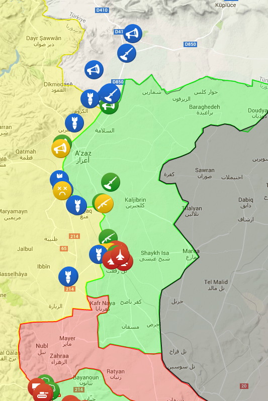 Turquia ataca a los rebeldes Kurdos y al ejercito sirio 0 - Bolsa de Nubl y Zahraa - Frente norte de Alepo 🗺️ Foro Belico y Militar