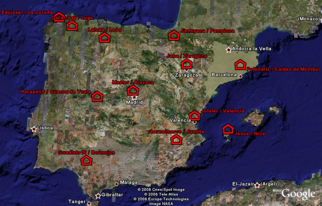 NUESTRAS UBICACIONES EN LA TIERRA