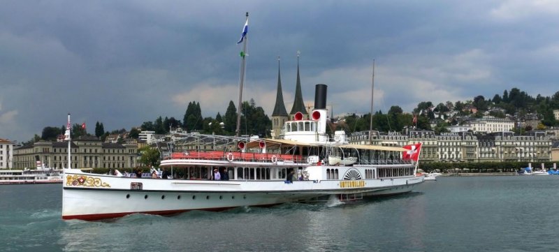 Unterwalden Paddle Steamer, Suiza 0 - Barcos Rueda de Paleta o Vapor de ruedas