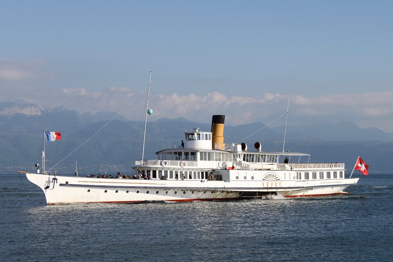 Vevey Steamer, Suiza 0 - Barcos Rueda de Paleta o Vapor de ruedas