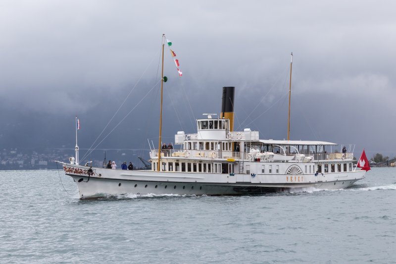 Vevey Steamer, Suiza 1 - Barcos Rueda de Paleta o Vapor de ruedas