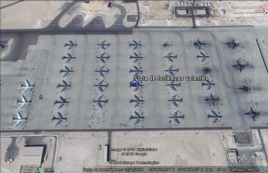 Fortalezas volantes de USA en la base Al Udeid - Qatar 1 - Aviones Militares y de Guerra