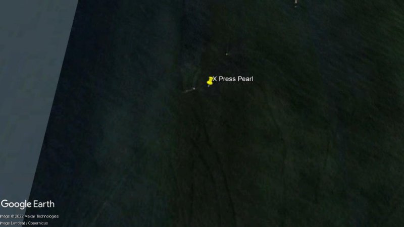 MV X-Press Pearl 1 - Barcos Hundidos y Naufragios